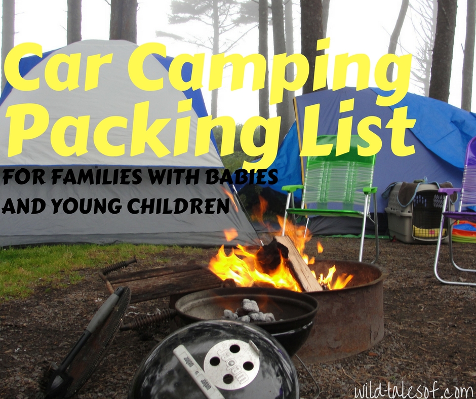 Car Camping Packing List for Families with Babies and Young Children | WildTalesof.com