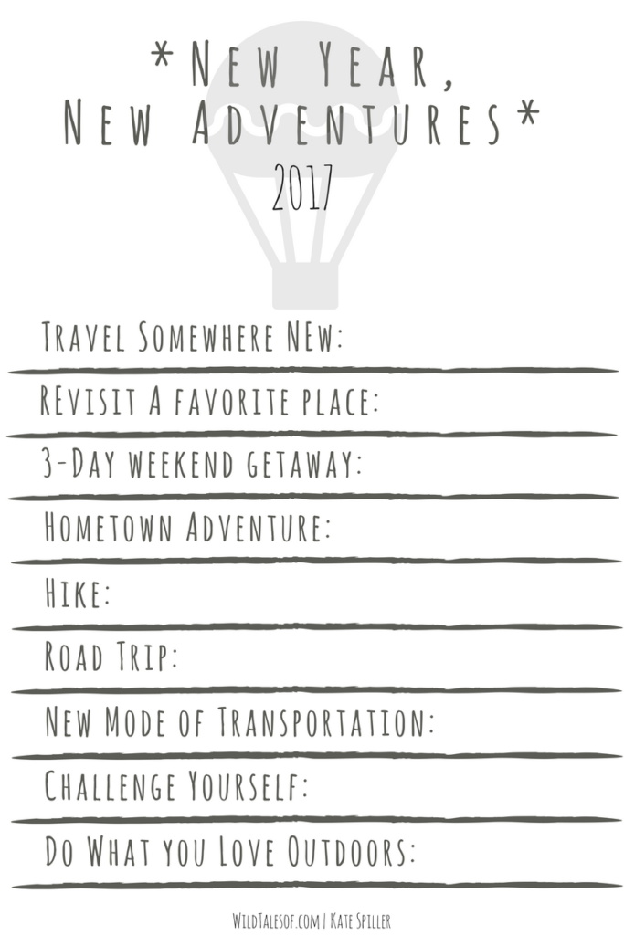 Printable Guide to Planning an Adventurous Year | WildTalesof.com