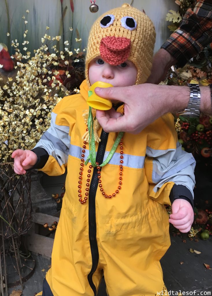 Rainy Weather Halloween Costume Idea: Yellow Duckling | WildTalesof.com