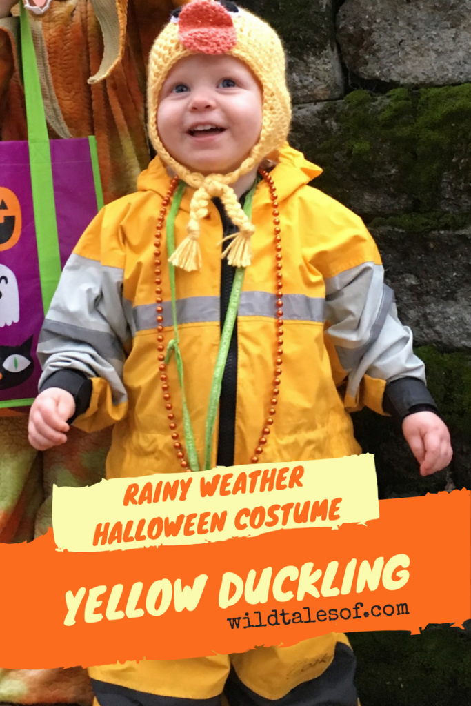 Rainy Weather Halloween Costume Idea: Yellow Duckling | WildTalesof.com