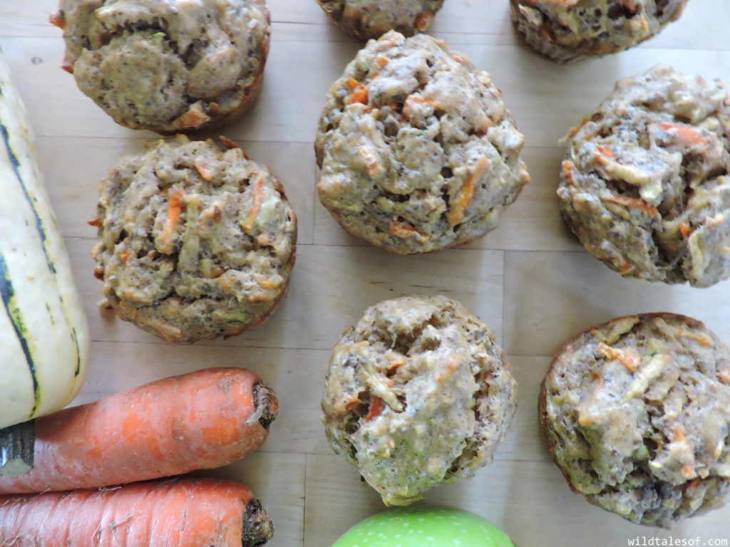 Healthy Breakfast for Adventure Families: Apple Carrot Squash Muffins | WildTalesof.com