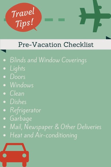 closing up my vacation home checklist